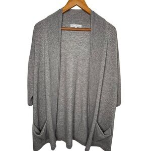 Blossom Cashmere Open Cardigan- Gray